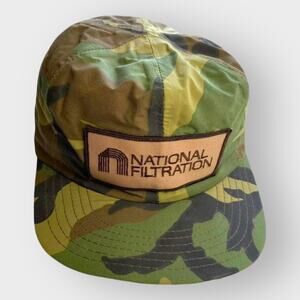 Camo Trucker Hat Gore-Tex Thinsulate  National Filtration Green & Brown